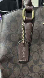 COACH NEW YORK Coach Signature Monogram Brown Satchel