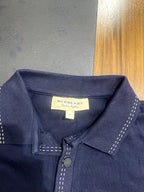 Burberry Burberry Navy Blue Short Sleeve Piqué Polo Shirt