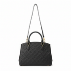 Louis Vuitton Women's Black Embossed Monogram Leather Tote B