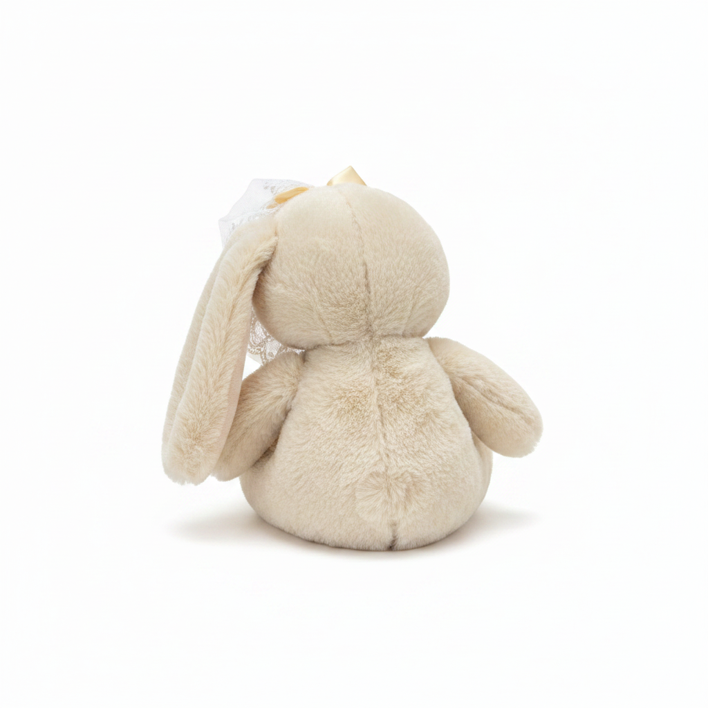 Premium Plush Bunny with Lace Bonnet Toy