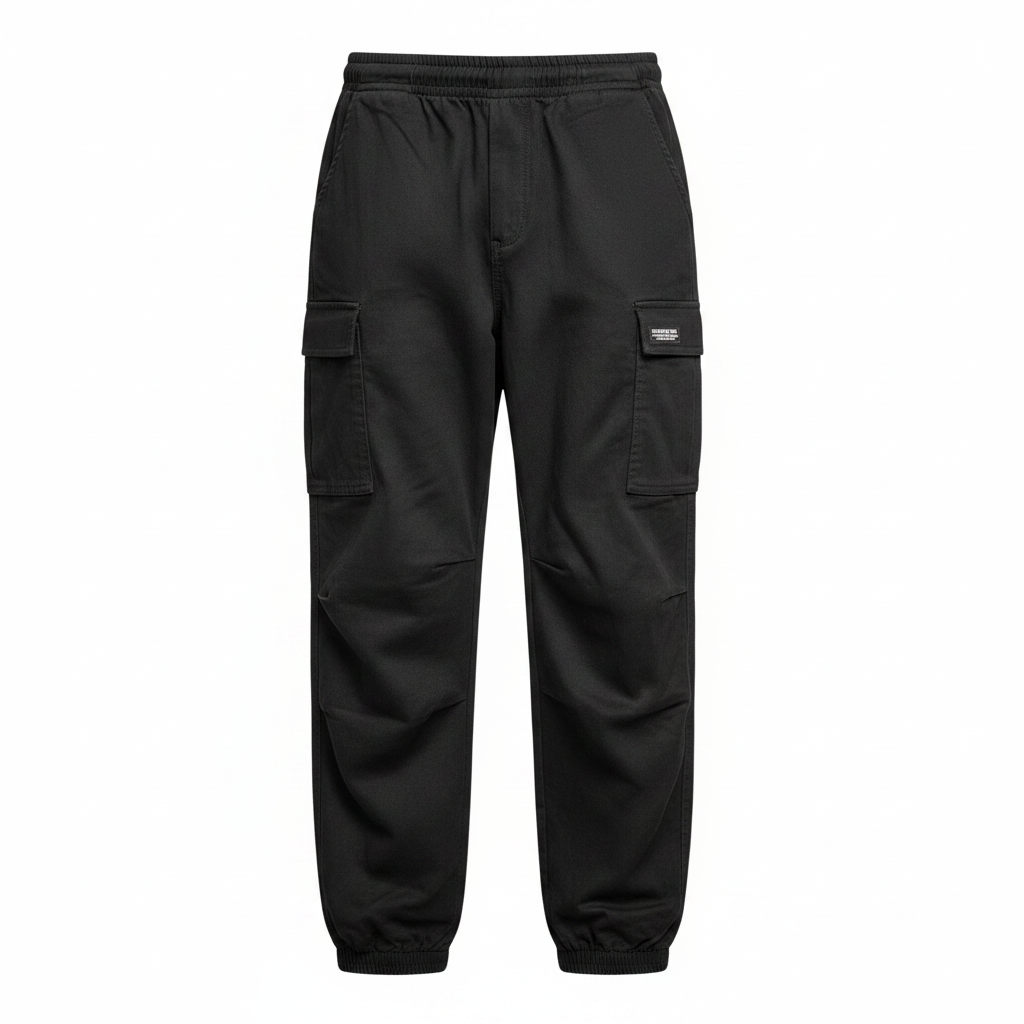 CHAPTER Young Kids' Black Cargo Joggers - Size 164