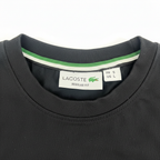LACOSTE Women's Black Graphic Logo Crew Neck T-Shirt