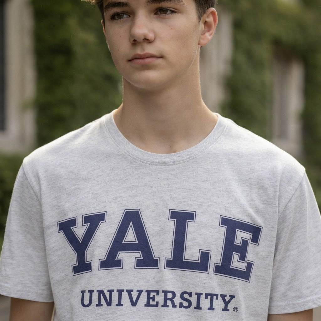 Yale University Heather Grey Short-Sleeve Yale Graphic T-Shi