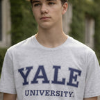 Yale University Heather Grey Short-Sleeve Yale Graphic T-Shi