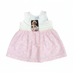 NOW Kids White Pink Daisy Gingham Sleeveless Dress