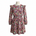 LEIGH TUCKER willow Kids Multi-Color Floral Long-Sleeve Ruff