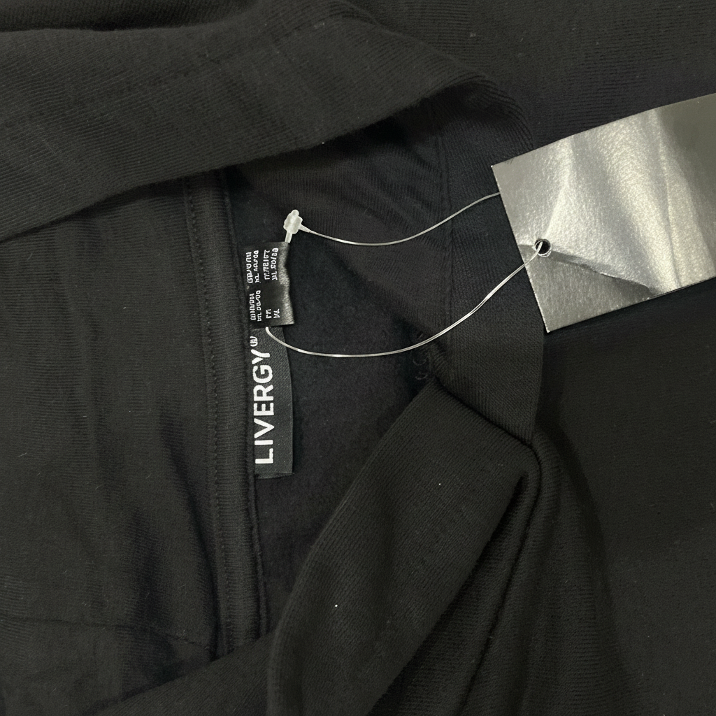 Livergy Men's Black Pullover Hoodie - New With Tags