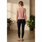 Women's Rose Pink Scoop Neck Sleeveless Tank Top
