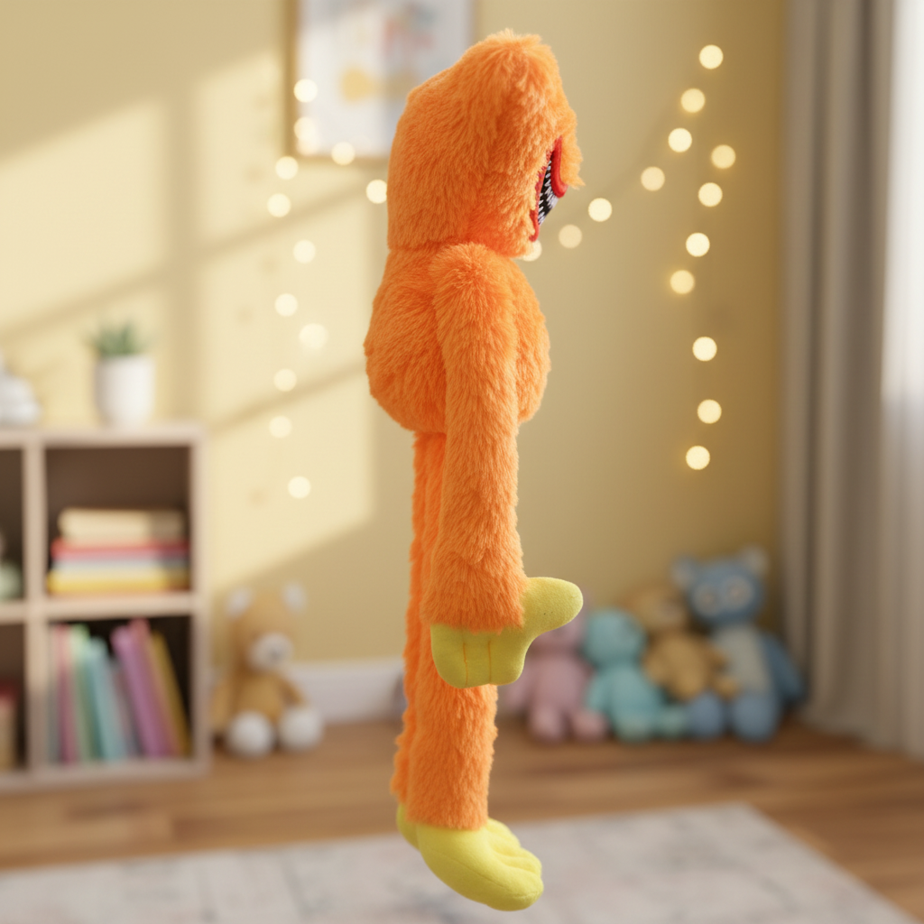 Orange Huggy Wuggy Poppy Playtime Plush Toy