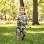 anko Kids' Green Camouflage Woven Drawstring Shorts
