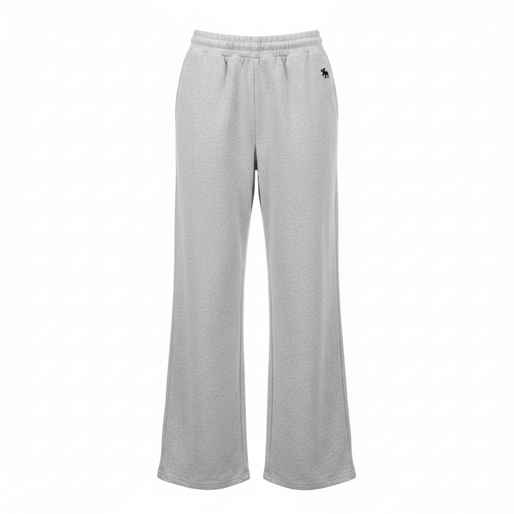 Polo Ralph Lauren Grey Heather Wide-Leg Sweatpants