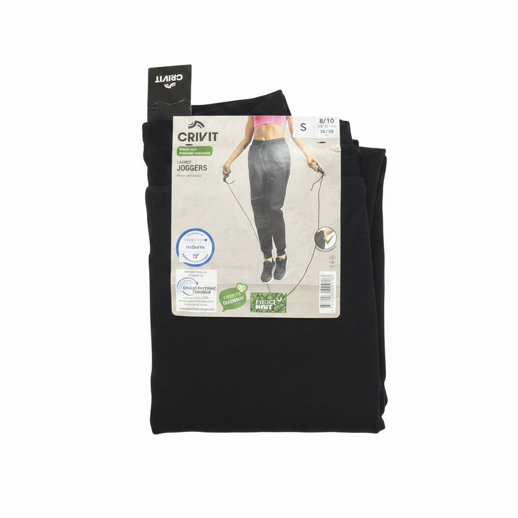Crivit Women's Gray Heathered Cotton Joggers