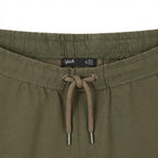 Splash Women's Olive Green Linen Blend Cargo Shorts