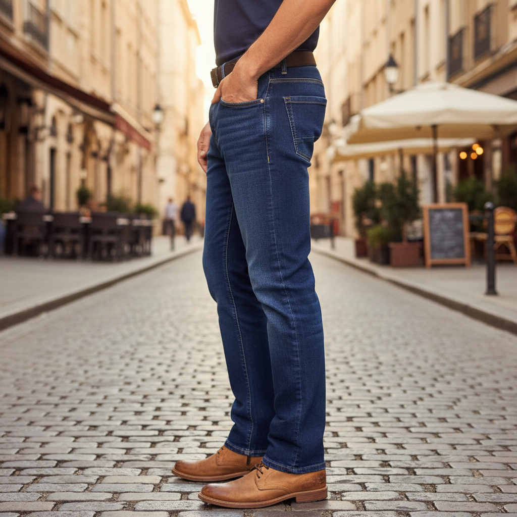 Livergy Men's Blue Straight Fit Denim Jeans