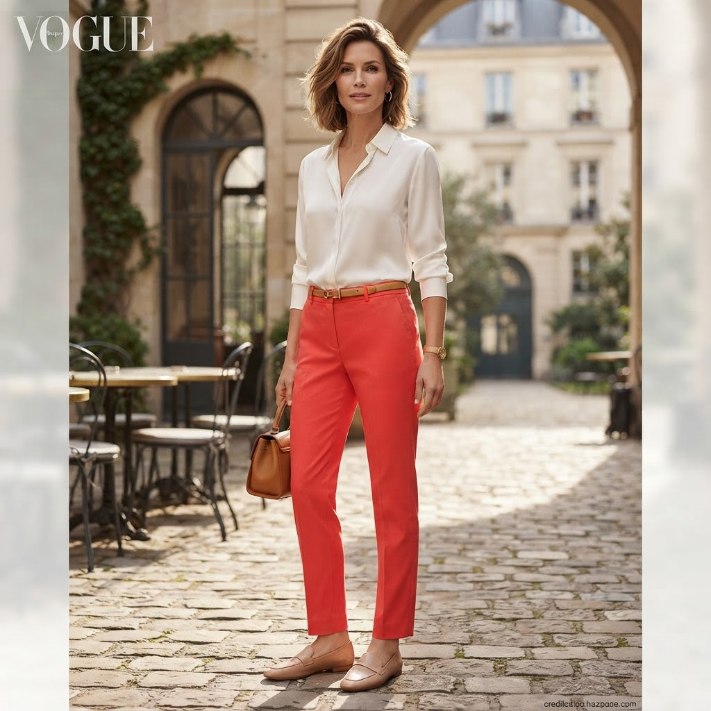 DOROTHY PERKINS Women's red Red Slim-Fit Tailored Trousers