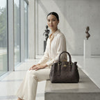 COACH NEW YORK Coach Signature Monogram Brown Satchel