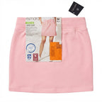 Women's Pink Jersey Mini Skirt with Drawstring
