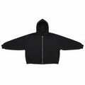 ASOS DESIGN Oversized Black Full-Zip Hoodie - Size L