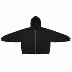 ASOS DESIGN Oversized Black Full-Zip Hoodie - Size L