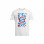 Adidas Bayern München Men's Graphic T-Shirt - White