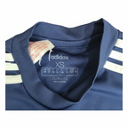 Adidas Kids Navy Blue Climalite Three Stripe T-Shirt XS