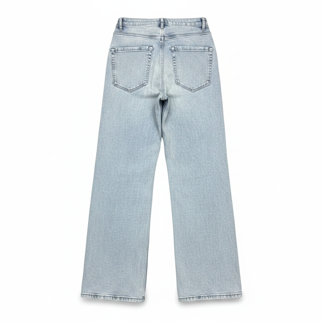 Esmara Women's High Waist Light Wash Straight Leg Jeans