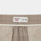 Men's Beige Linen Relaxed Drawstring Trousers