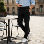 Uniqlo Men's Black Slim Fit Cotton Chino Trousers