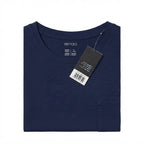 esmara Women's Navy Blue Pocket Cotton T-Shirt