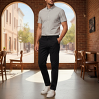 H&M Men's Classic Black Straight-Leg Chino Trousers