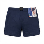 Women's Navy navy Pleated High-Waist Summer Shorts