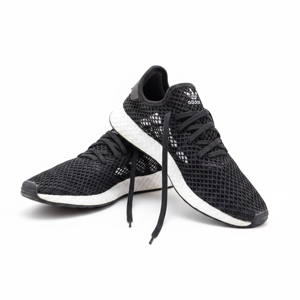 Adidas Deerupt Runner Black White Mesh Sneakers