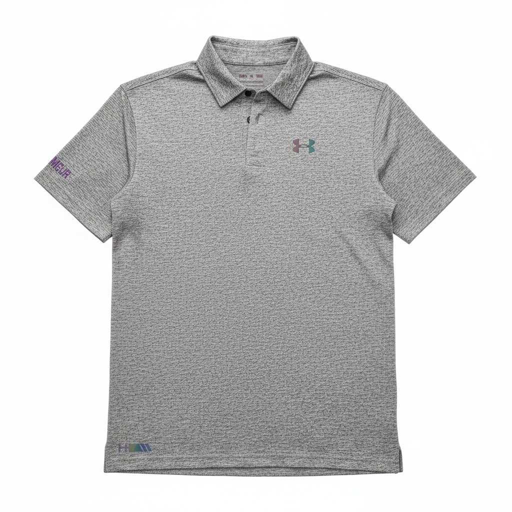 Men's Under Armour Heather Grey Performance Polo Shirt