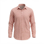 Splash Women's Peach Floral Long-Sleeve Button-Down Blouse