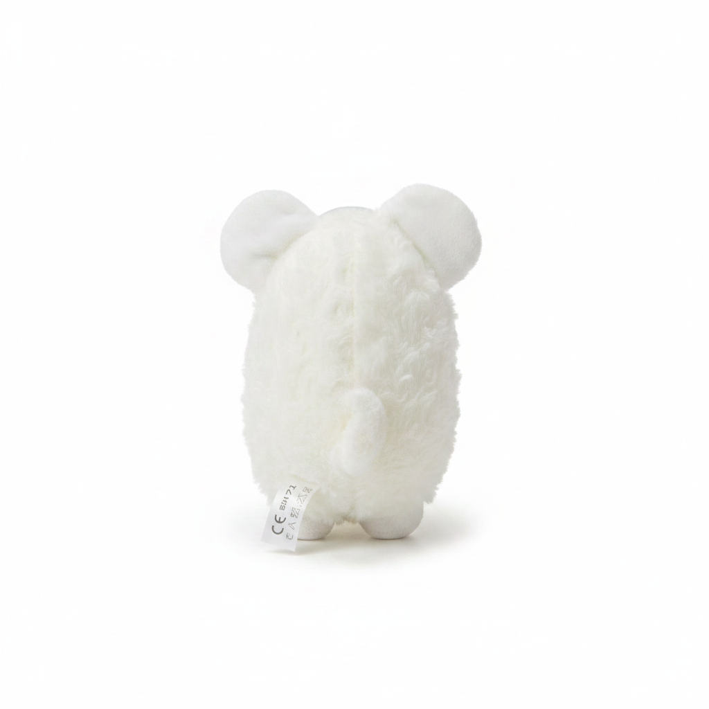 Soft White Plush Ram Stuffed Animal Toy