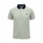 Fred Perry Men's Pique Polo Shirt - Sage & Pink