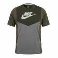 Nike Men's Color-Block Graphic Logo T-Shirt - Olive/Grey