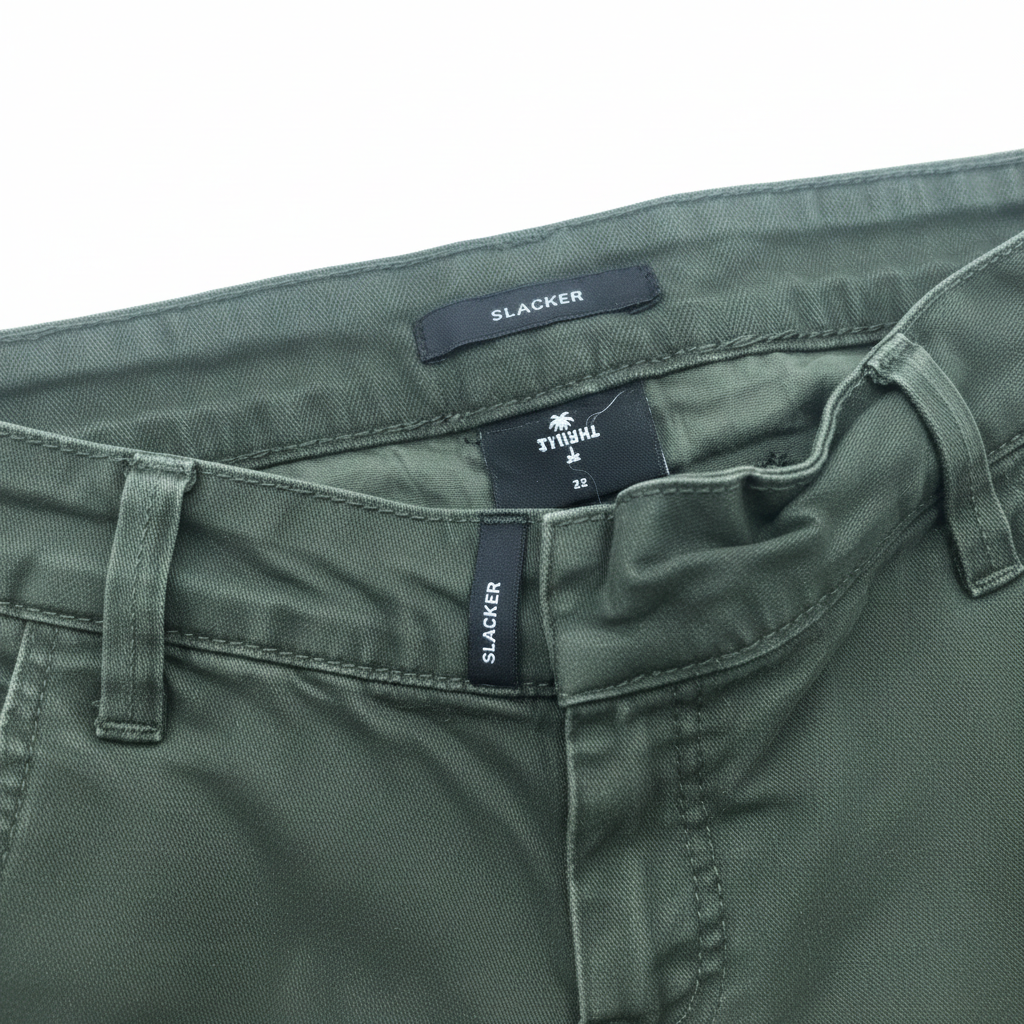 Thrills Slacker Cargo Pants in Olive Green - Size 32