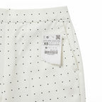 ZARA BASIC Women's White Polka Dot Tailowhite Slim-Fit Trous