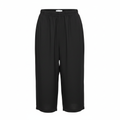 Esmara Women's Plus Size Black Elastic Waist Culotte Pants