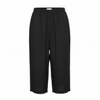 Esmara Women's Plus Size Black Elastic Waist Culotte Pants