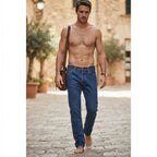 Levi's Indigo Blue Straight Leg Jeans with Button Fly