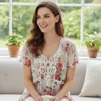 H&M Turquoise Floral Lace Cami Top