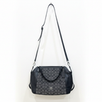 Coach Signature Canvas & Leather Shoulder Bag