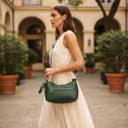 PRADA Women's Forest Green Multi-Pouch Shoulder Bag