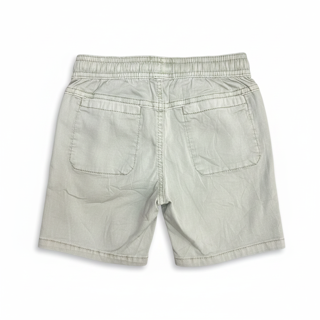 mayoral Kids Sage Green Cotton Drawstring Shorts