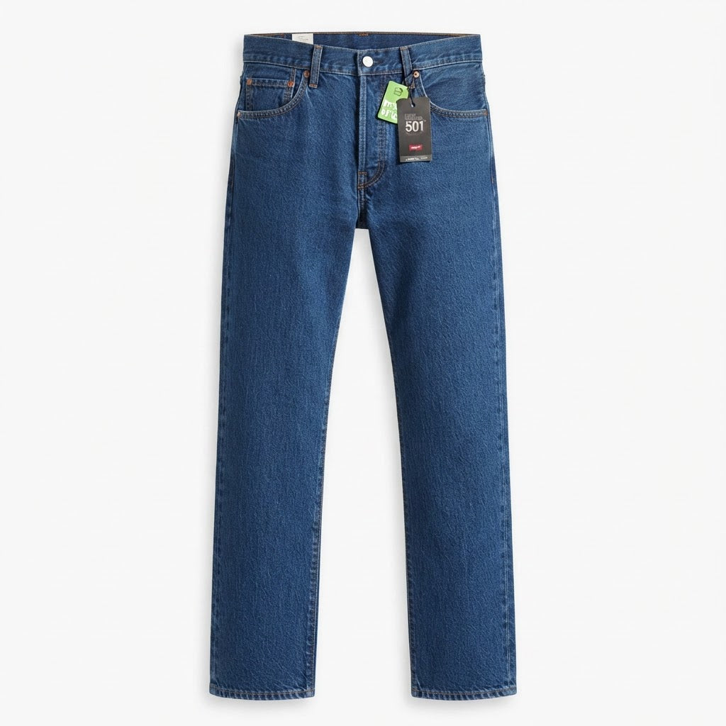 Levi's Levi's Indigo Blue Straight Leg Button Fly Jeans