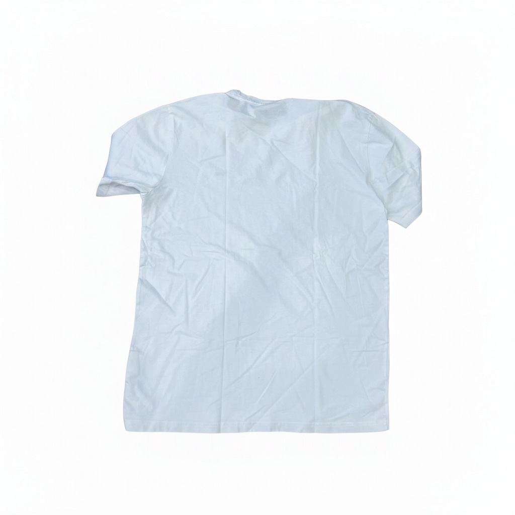 LACOSTE Women's Classic White Cotton Crew Neck T-Shirt