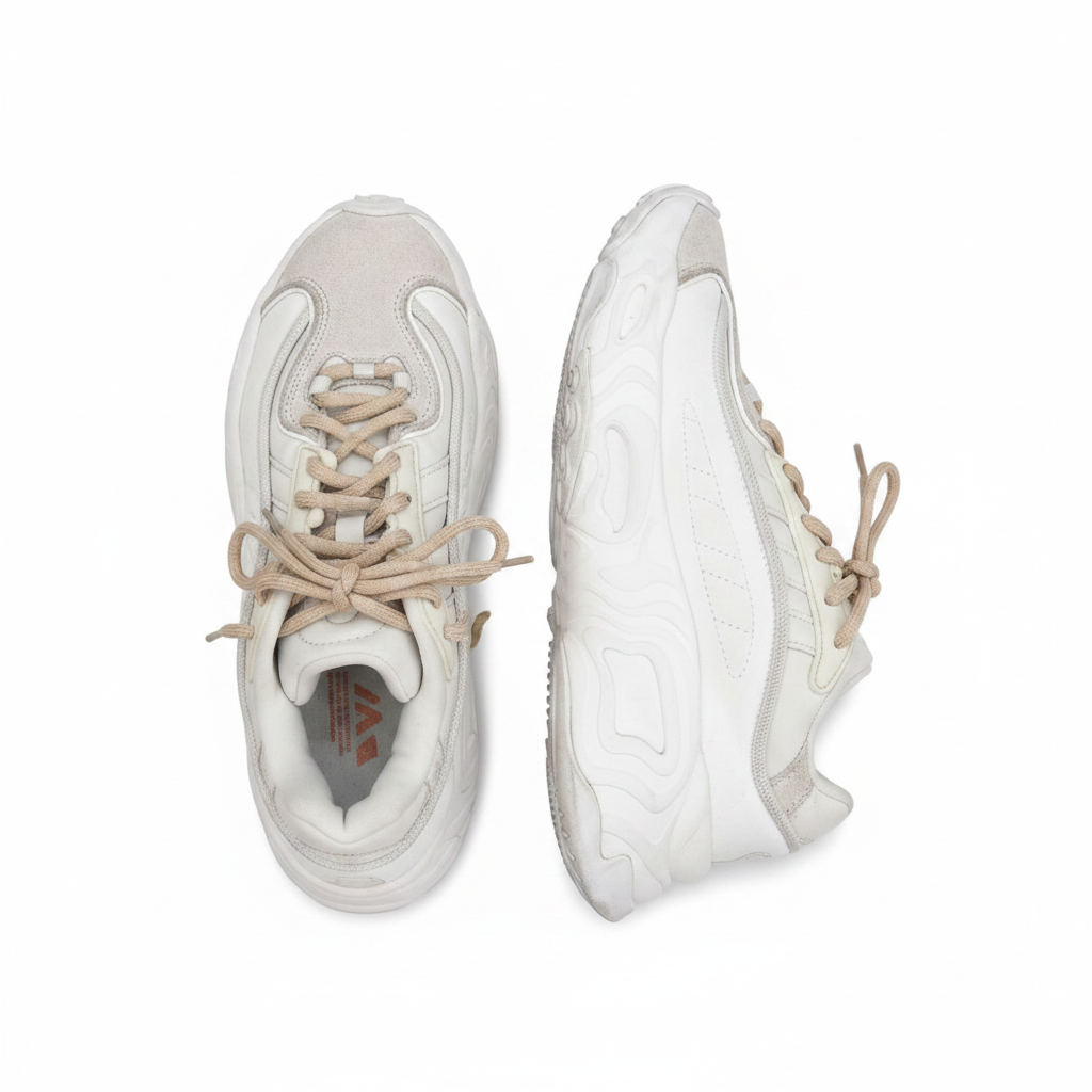 Adidas Women's Off-White Chunky Sneakers - Premium