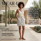 Light Grey Heather Drawstring Jersey Mini Skirt
